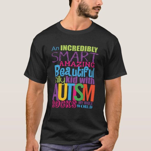 Autisme - Laat Mijn Wereld Schudden!! T-shirt (Voorkant)