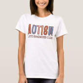 Autisme Late Diagnosis Club | Neurodiversiteit T-shirt (Voorkant)