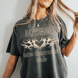 Autisme Late Diagnosis Club | Werkelijk Autistisch T-shirt