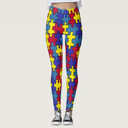 Autisme-Leggings Leggings (Voorkant)