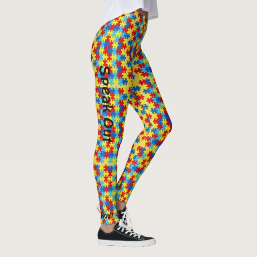 Autisme Leggings Puzzel Yoga oefenbroek (Rechts)