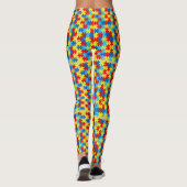 Autisme Leggings Puzzel Yoga oefenbroek (Achterkant)