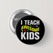 Autisme leraar I Leer Geweldige Kinderen Ronde Button 5,7 Cm (Voorkant /achterkant)