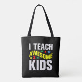 Autisme leraar I Leer Geweldige Kinderen Tote Bag (Achterkant)