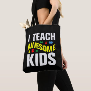 Autisme leraar I Leer Geweldige Kinderen Tote Bag