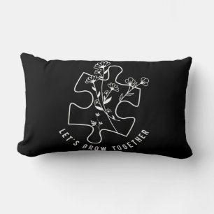 Autisme Leraar Puzzle Piece Laten we T kweken Kussen
