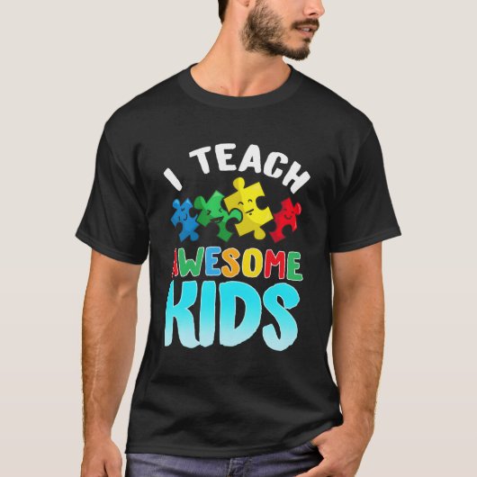 Autisme Leraar Speciaal Onderwijs Waardering T-shirt (Voorkant)