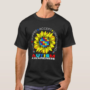 Autisme  Liefde Aanvaard Steun Autistisch Autisme  T-shirt