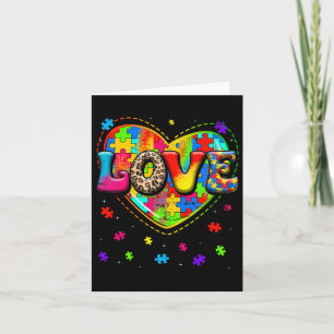Autisme Liefde Hart Autisme Awareness Maand voor M Kaart