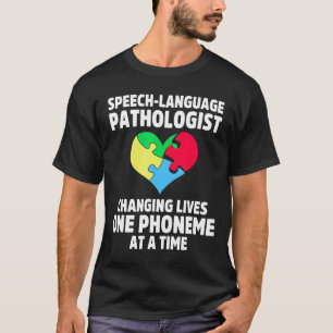 Autisme-Logopedie Therapie Leeft Autisme Bewust T-shirt