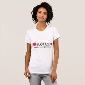 Autisme maakt de hartgroei duizelig (hart) t-shirt (Voorkant volledig)
