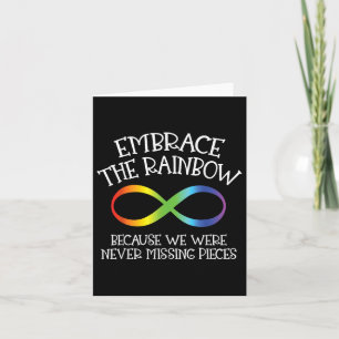 Autisme maakt de oneindigheid van de regenboog teg kaart