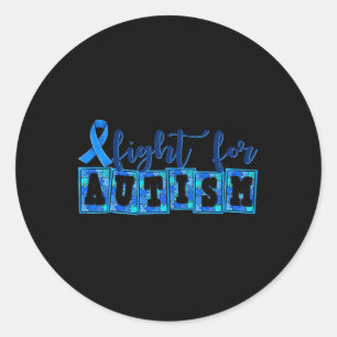 Autisme maand Wereld Autisme Bewustzijnsdag 2025 1 Ronde Sticker