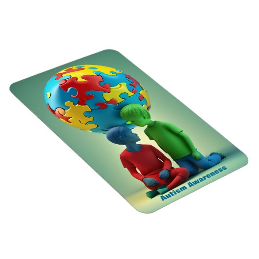 Autisme - Maat: 4" x 6" magneet (Rechterzijde)
