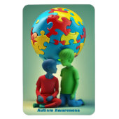 Autisme - Maat: 4" x 6" magneet (Verticaal)
