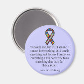 Autisme magneet met Helen Keller Gezegde (Voorkant / Achterkant)