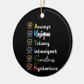 Autisme Mam Autism Awareness Keramisch Ornament (Links)