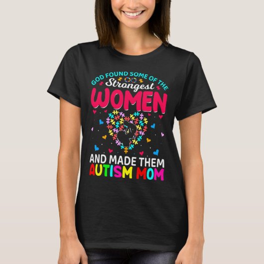 Autisme Mam Autism Awareness Warriors Mama Motivat T-shirt (Voorkant)