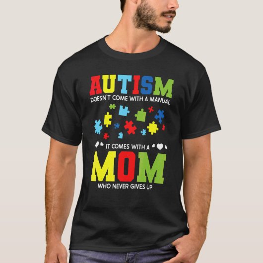 Autisme Mam Awareness for Autistic Kinder Awarenes T-shirt (Voorkant)