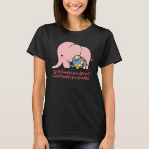 Autisme mam Elephant Puzzle Color Love My Chirld T-shirt
