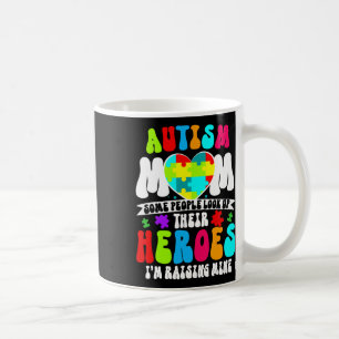 Autisme Mam Groovy Hart Puzzel Autisme Bewustzijn  Koffiemok