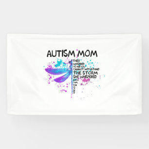 Autisme mam ik ben het Storm Shirt, libel Shirt, Spandoek