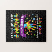 Autisme mam komt niet met een handboek vrouwensaut legpuzzel (Horizontaal)