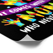 Autisme mam komt niet met een handboek vrouwensaut poster (Hoek)