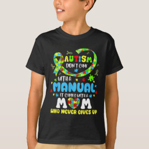 Autisme mam komt niet met een handboek vrouwensaut t-shirt