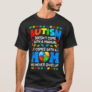 Autisme mam komt niet met een handboek vrouwensaut t-shirt
