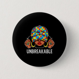 Autisme Mam Onbreekbaar Autisme Bewustmam Moeder Ronde Button 5,7 Cm