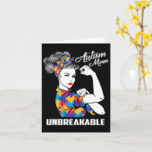Autisme Mam Onbreekbare Autisme Awareness Gift Kaart (Gele Bloem)