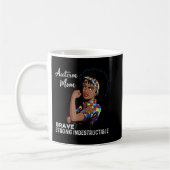 Autisme mam onverwoestbaar Autisme Awareness Black Koffiemok (Links)