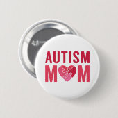 Autisme Mam Ronde Button 5,7 Cm (Voorkant /achterkant)