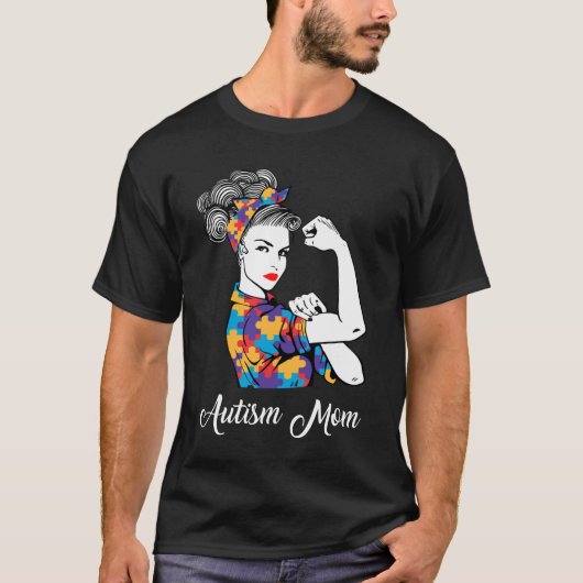 Autisme mam Shirt Mama Autism Awareness Gift (Voorkant)