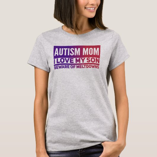 Autisme Mam - Vrouwen Basic T-Shirt (Voorkant)