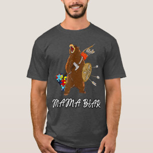 Autisme mama Beer Autism Awareness Puzzle Premi T-shirt