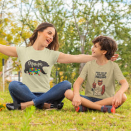 Autisme Mama Beer met Beer Welp T-shirt