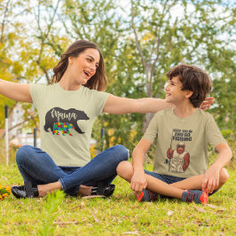 Autisme Mama Beer met Beer Welp T-shirt