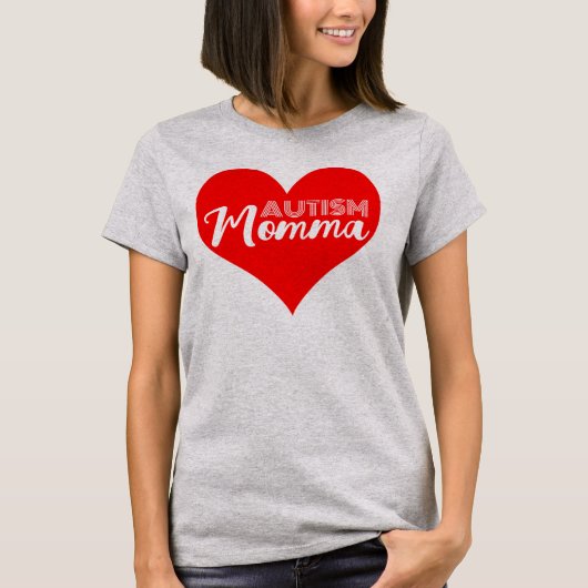 Autisme mama hart t-shirt (Voorkant)