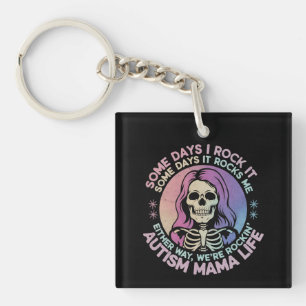 Autisme Mama Leven Sommige Dagen Rock Ik Het Sommi Sleutelhanger