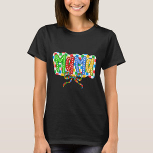 Autisme Mama Mam Coquette Boog Autisme Bewustzijn T-shirt