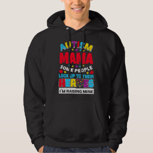 Autisme mama mensen kijken op hun helden in de kri hoodie