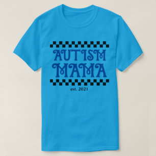 autisme mama met op maat gemaakt jaar t-shirt