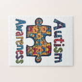 Autisme mama Puzzel Stuk Coquette Bow Ribbon Autis (Horizontaal)