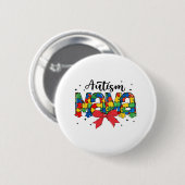 Autisme Mama - Puzzel Stuk Mama Ondersteuning Ronde Button 5,7 Cm (Voorkant /achterkant)