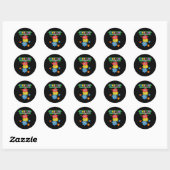 Autisme Mama Puzzelstuk Autisme Moeder Bewustzijn Ronde Sticker (Vel)