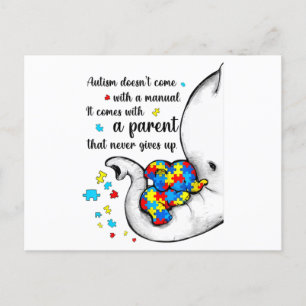 Autisme mama Shirt Vrouwen Autisme Shirten Mam Briefkaart