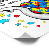 Autisme mama Shirt Vrouwen Autisme Shirten Mam Poster (Hoek)