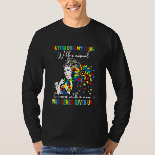 Autisme mamma Sunflower Autism komt met een neve v T-shirt